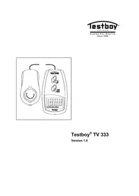 Notice Testboy TV 333 Luxemètre