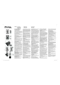 Notice Master Lock 5423EURD Coffre-fort