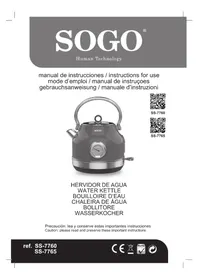 Notice Sogo SS7760 Kettle