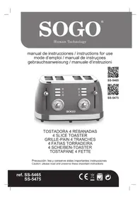 Notice Sogo SS5465 Grille pain