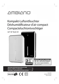 Notice Ambiano GTSFKLE01 Déshumidificateur