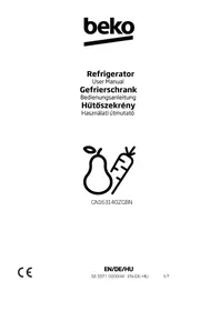 Notice BEKO GN163140ZGBN Fridjero