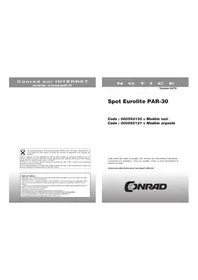 Notice Eurolite PAR30 Lampe