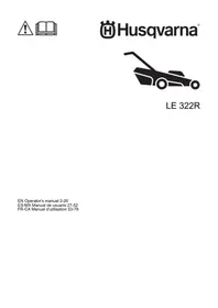 Notice HUSQVARNA LE 322R Tondeuse électrique