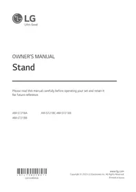 Notice LG AMST21BB телебачення