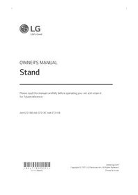 Notice LG AMST21BC телебачення