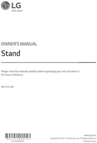 Notice LG AMST21BD телебачення