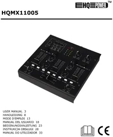 Notice HQ Power HQMX11005 Mezclador de audio