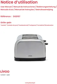 Notice LIVOO DOD197 Grille pain