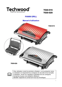 Notice TECHWOOD TGD015 Plaque de grill