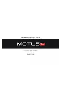 Notice Motus PRO 10 Scooter