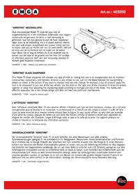 Notice Emga 403050 Aiguisoir