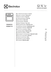Notice ELECTROLUX EOD4P57H Електрична рерна