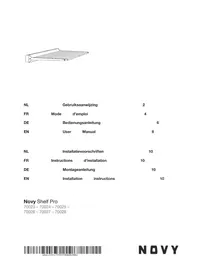 Notice NOVY SHELF PRO 70026 Éclairage