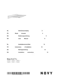 Notice NOVY SHELF PRO 70027 Éclairage