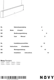 Notice NOVY PENDANT 70006 Éclairage