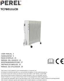 Notice Perel TC78011LCD Aquecimento