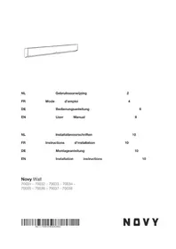Notice NOVY WALL 70037 Éclairage