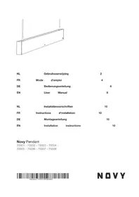 Notice NOVY PENDANT 70008 Éclairage
