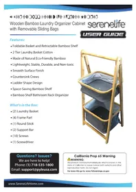 Notice SereneLife SLHMPSHF77 Armoire