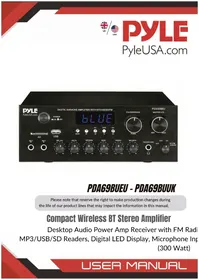 Notice Pyle PDA69BU Recepteur