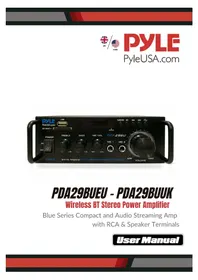 Notice Pyle PDA29BU Recepteur