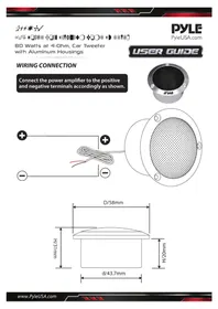 Notice Pyle PLTWB3 Haut-parleur