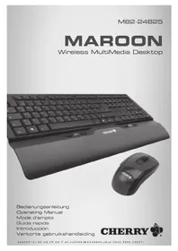 Notice Cherry MAROON Clavier et souris sans fil