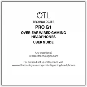 Notice OTL Technologies POKéMON PRO G1 Ecouteur