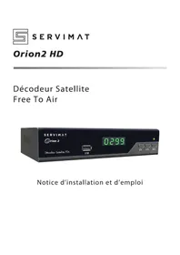 Notice SERVIMAT ORION 2 Recepteur