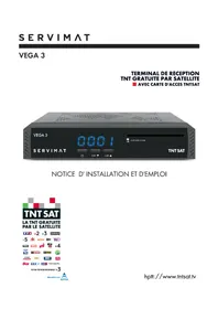 Notice SERVIMAT VEGA 3 Recepteur