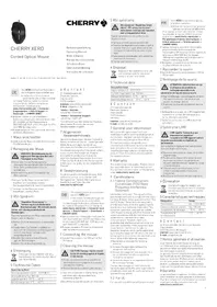 Notice Cherry XERO Souris d'ordinateur