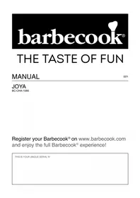 Notice BARBECOOK JOYA Barbecue