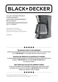 Notice BLACK & DECKER SNEAKACUP CM1110 Coffee machine