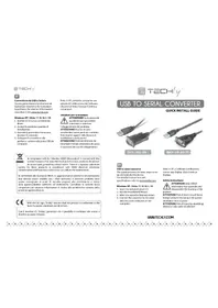 Notice Techly IDATA USBSER2T Câble pour ordinateur et périphérique