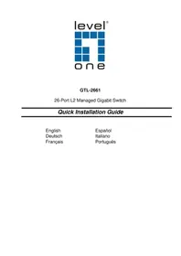 Notice LEVELONE GTL2661 Commutateur