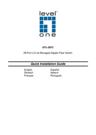 Notice LEVELONE GTL2872 Commutateur
