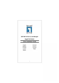 Notice LEVELONE GEP2681 Commutateur