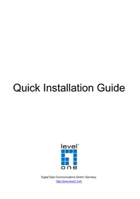 Notice LEVELONE GTP5271 Commutateur