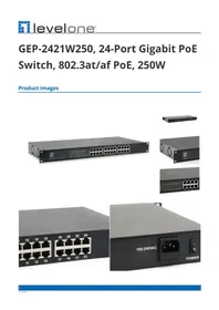 Notice LEVELONE GEP2421W250 Commutateur