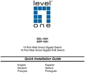 Notice LEVELONE GEP1051 Commutateur