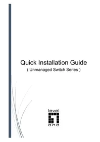 Notice LEVELONE GEP2421W150 Commutateur