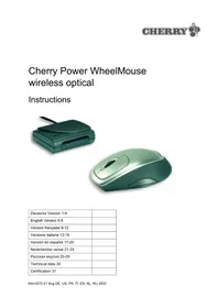 Notice Cherry M6000 Souris d'ordinateur