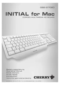 Notice Cherry INITIAL FOR MAC G8227020 Computer toetsenbord