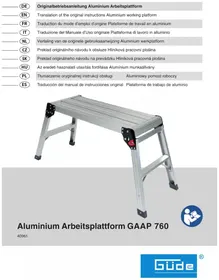 Notice Güde GAAP 760 Échafaudage mobile