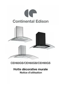 Notice CONTINENTAL EDISON CEH60GS Hotte