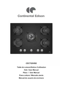 Notice CONTINENTAL EDISON CECTG5VB2 Cuisinière