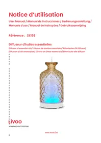 Notice LIVOO DE158 Luftbefeuchter