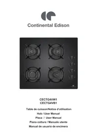 Notice CONTINENTAL EDISON CECTG4VB1 Cuisinière
