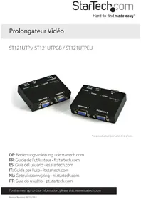 Notice StarTech.com ST121UTPGB Extension audio/video